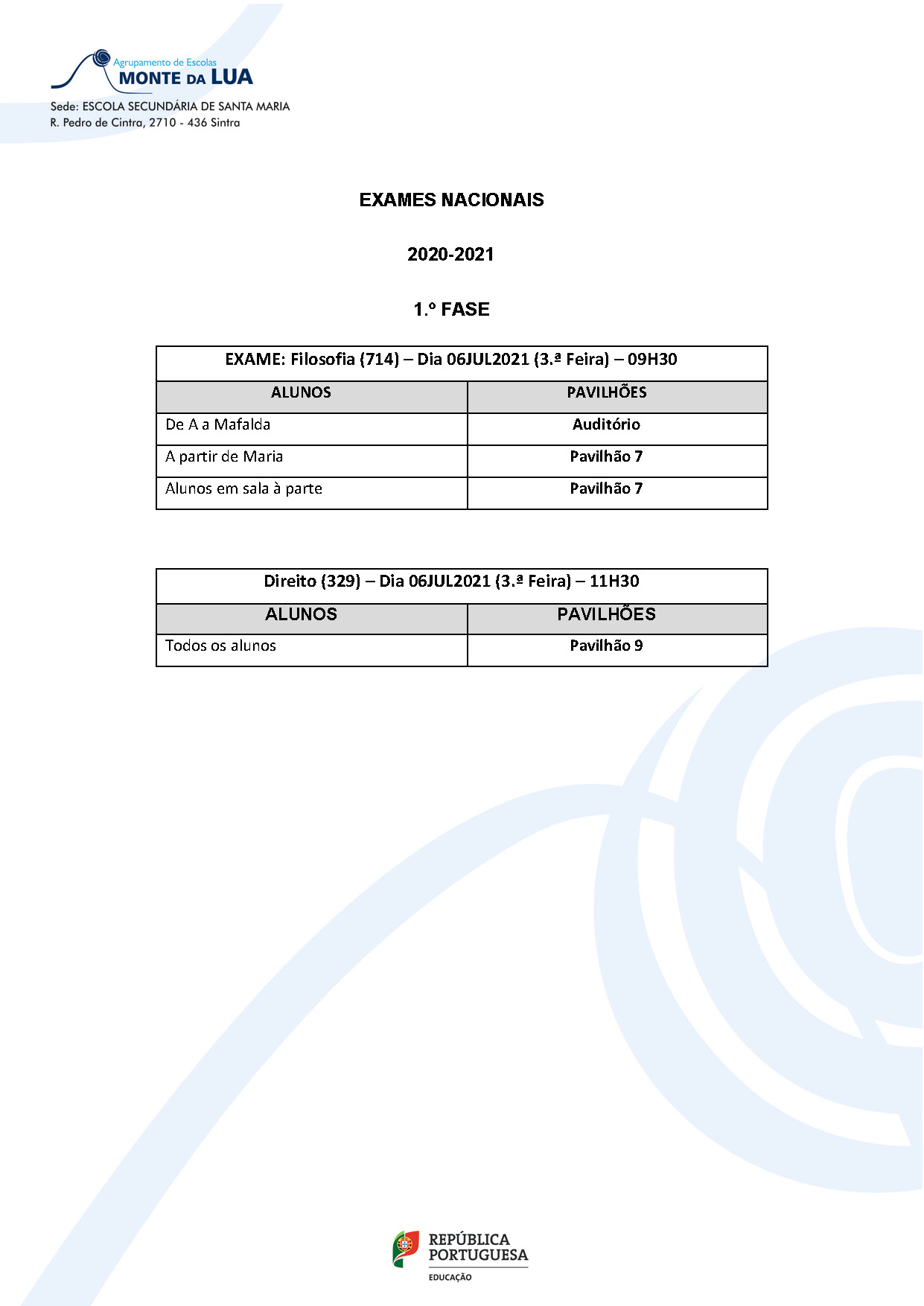 Exames Nacionais Pavilhões 02 05JUL Página 1